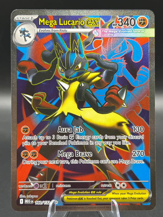 Pokémon TCG: 2025 Mega Lucario ex - 160/132 - MEG: Mega Evolution