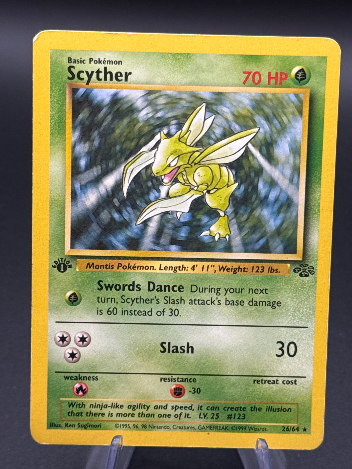 Pokémon TCG: 1999 Scyther - 26/64 - Jungle 1st Edition