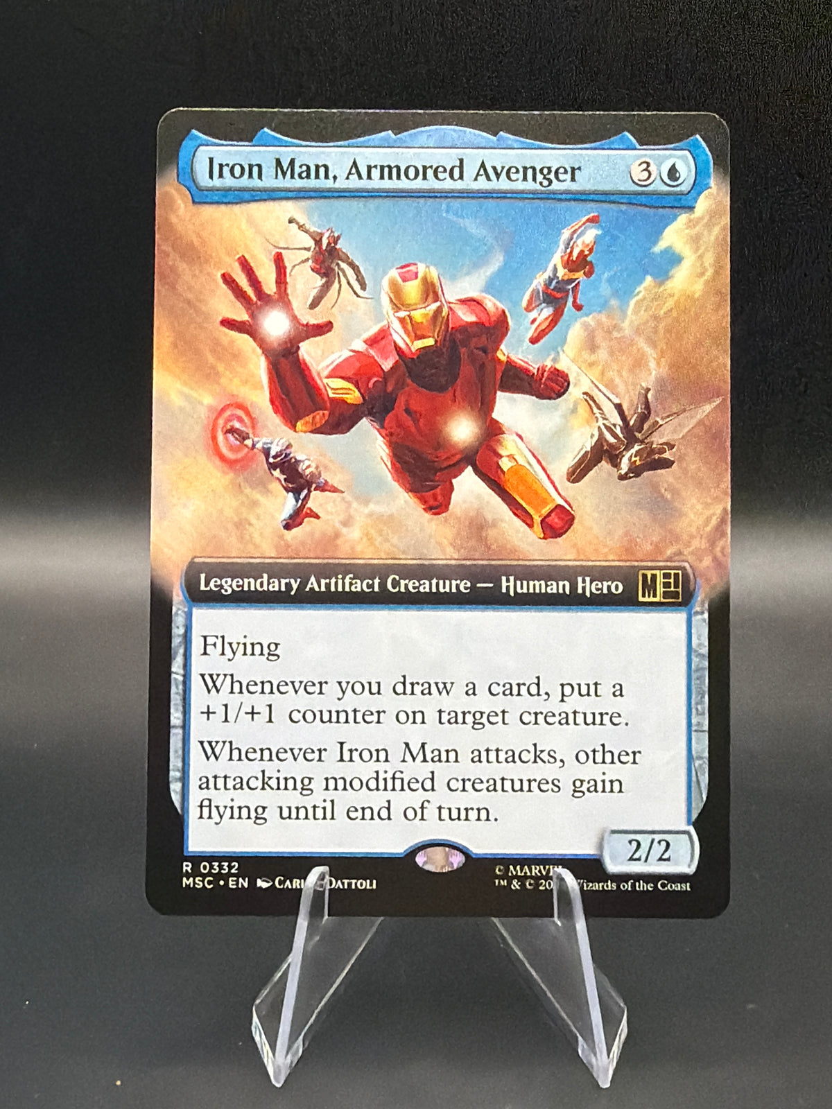 MTG TCG: 2026 Iron Man, Armored Avenger (Extended Art) - 0332 - Commander: Marvel Super Heroes (MSC)