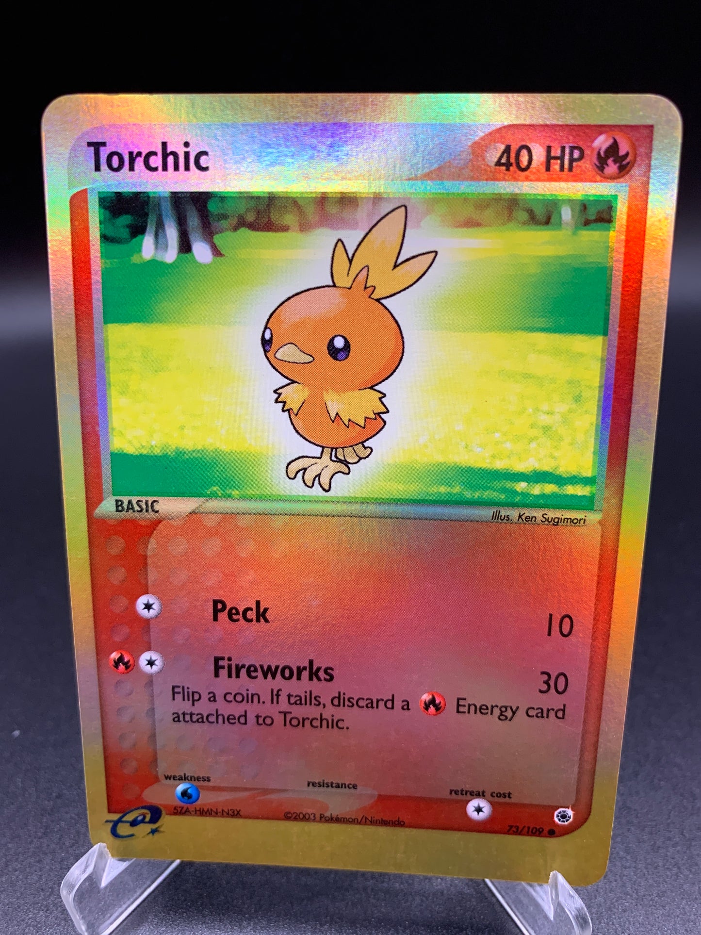 Pokémon TCG: 2003 Torchic 73/109 Ruby and Sapphire Reverse-Holo