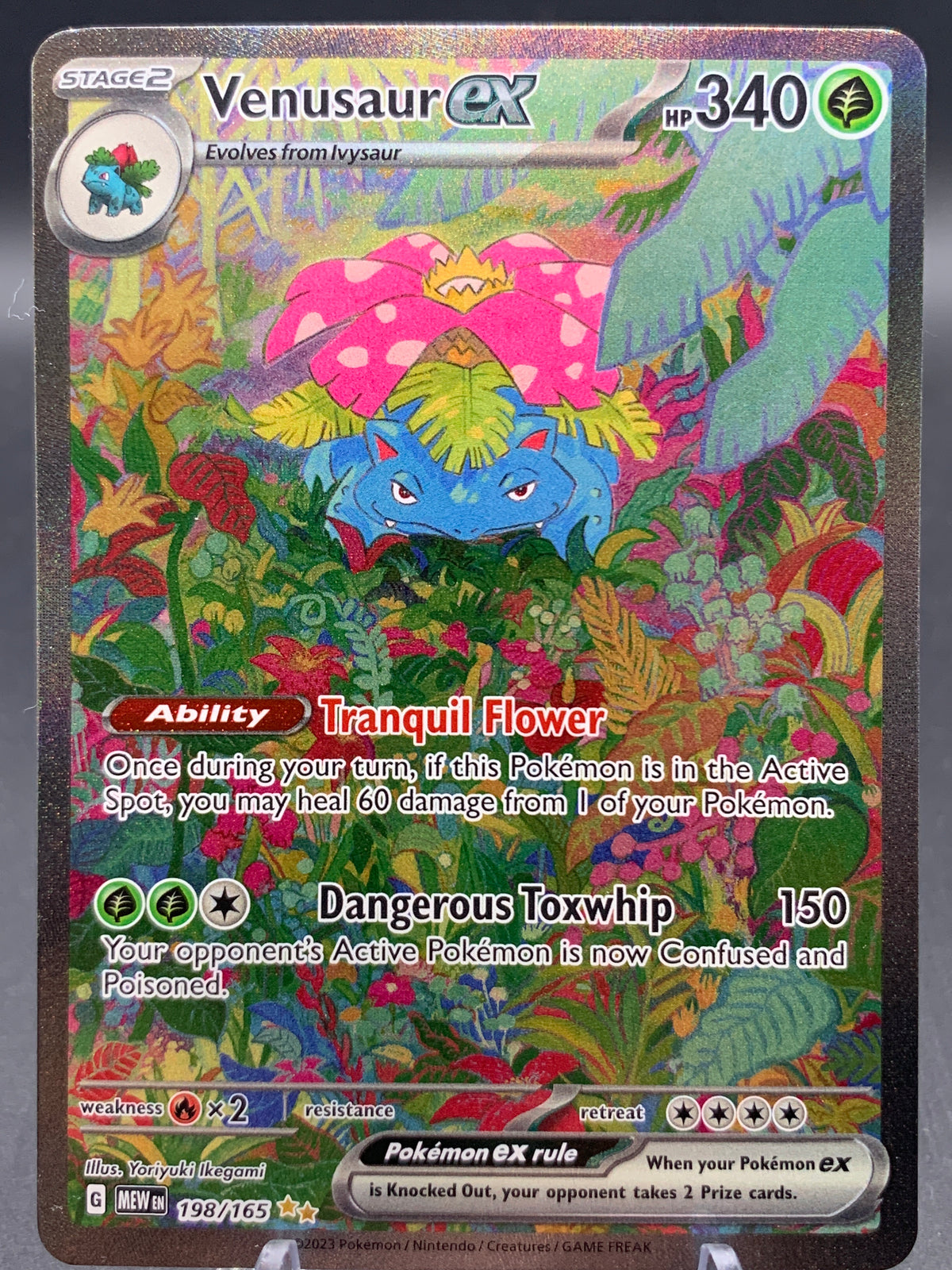 Pokémon TCG: 2023 Venusaur ex - 198/165 - SV: Scarlet and Violet 151