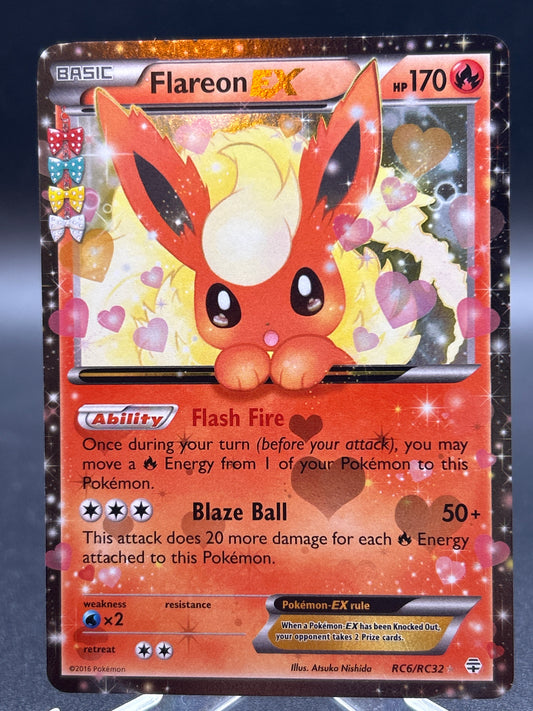 Pokémon TCG: 2016 Flareon EX RC6/RC32 XY: Generations Radiant Collection