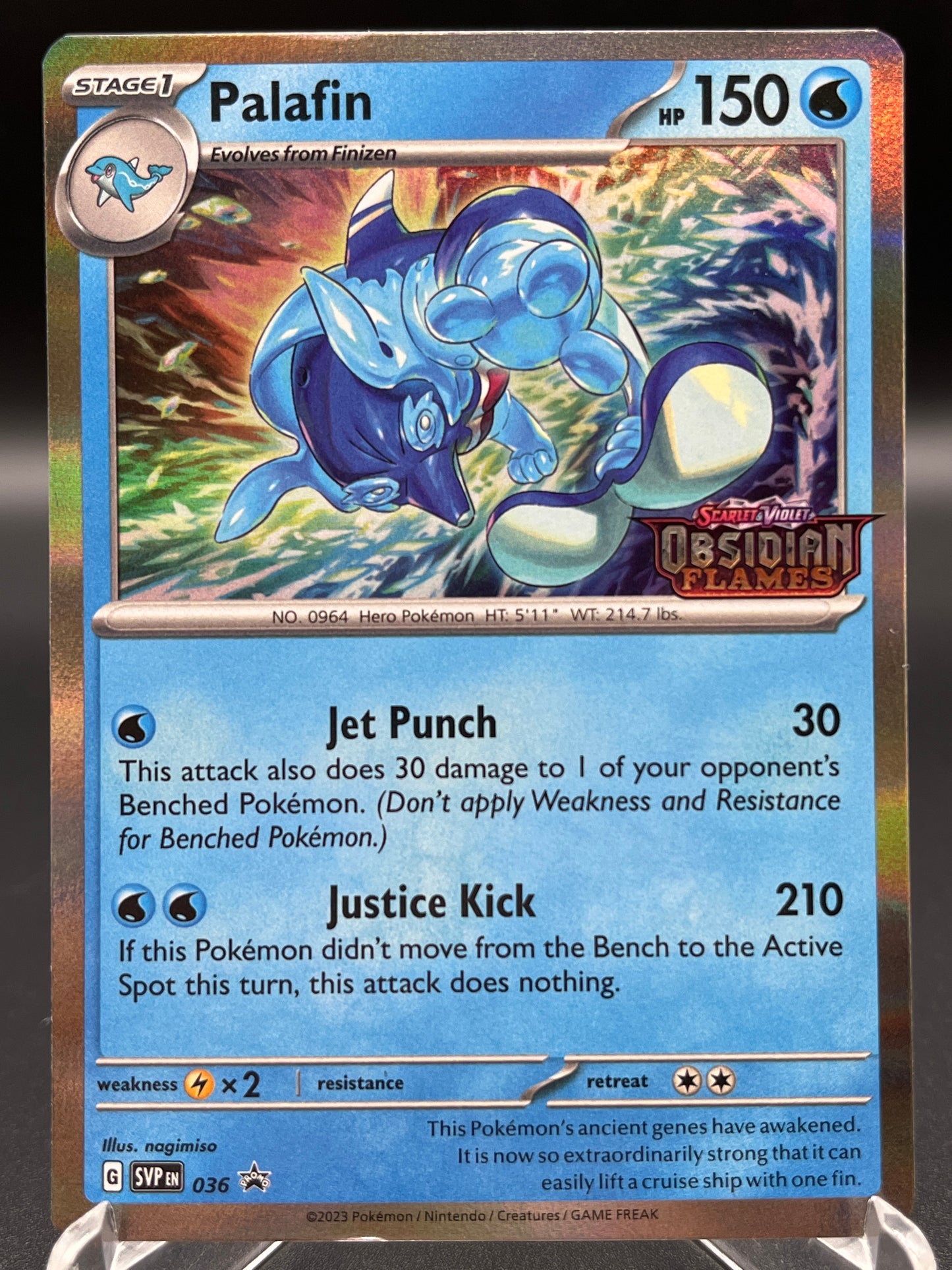 Pokémon TCG: 2023 Palafin 036 (Prerelease) - SV: Scarlet & Violet Promo Cards