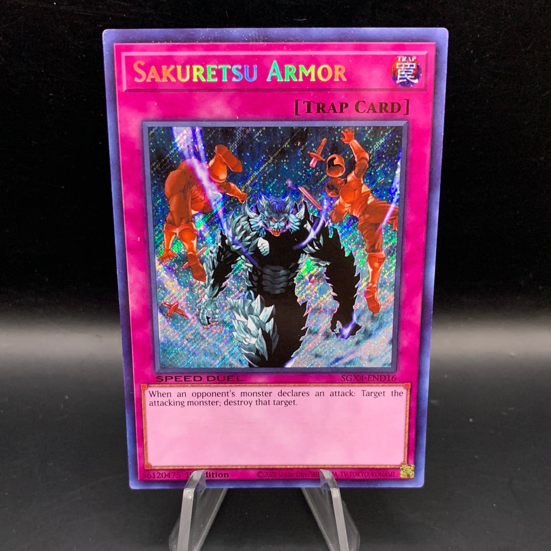 Yu-Gi-Oh! TCG: Sakuretsu Armor SGX4-END16 Speed Duel GX: Midterm Destruction SGX4 Secret Rare