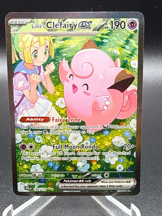 Pokémon TCG: 2025 Lillie's Clefairy ex 184/159 SV: Journey Together