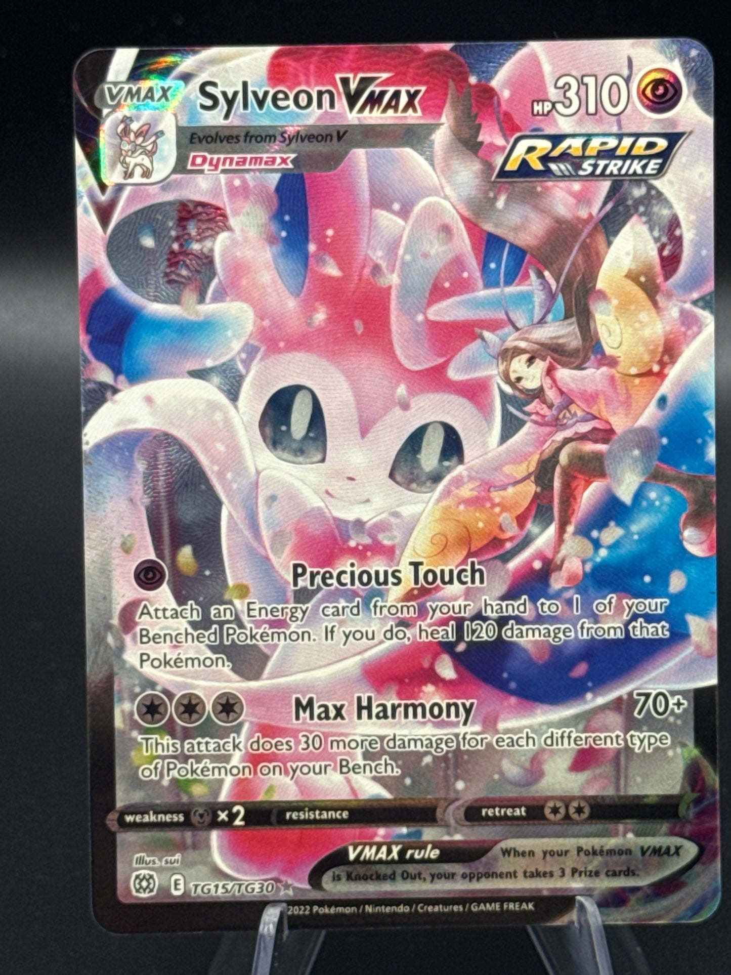 Pokémon TCG: 2022 Sylveon VMAX TG15/TG30 Brilliant Stars Trainer Gallery