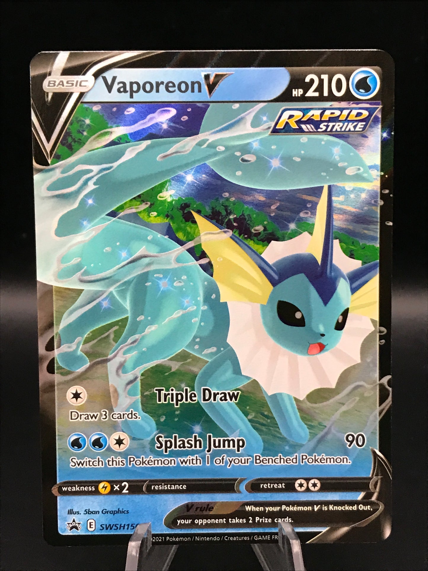 Pokémon TCG: 2021 Vaporeon V SWSH150 SWSH: Promo