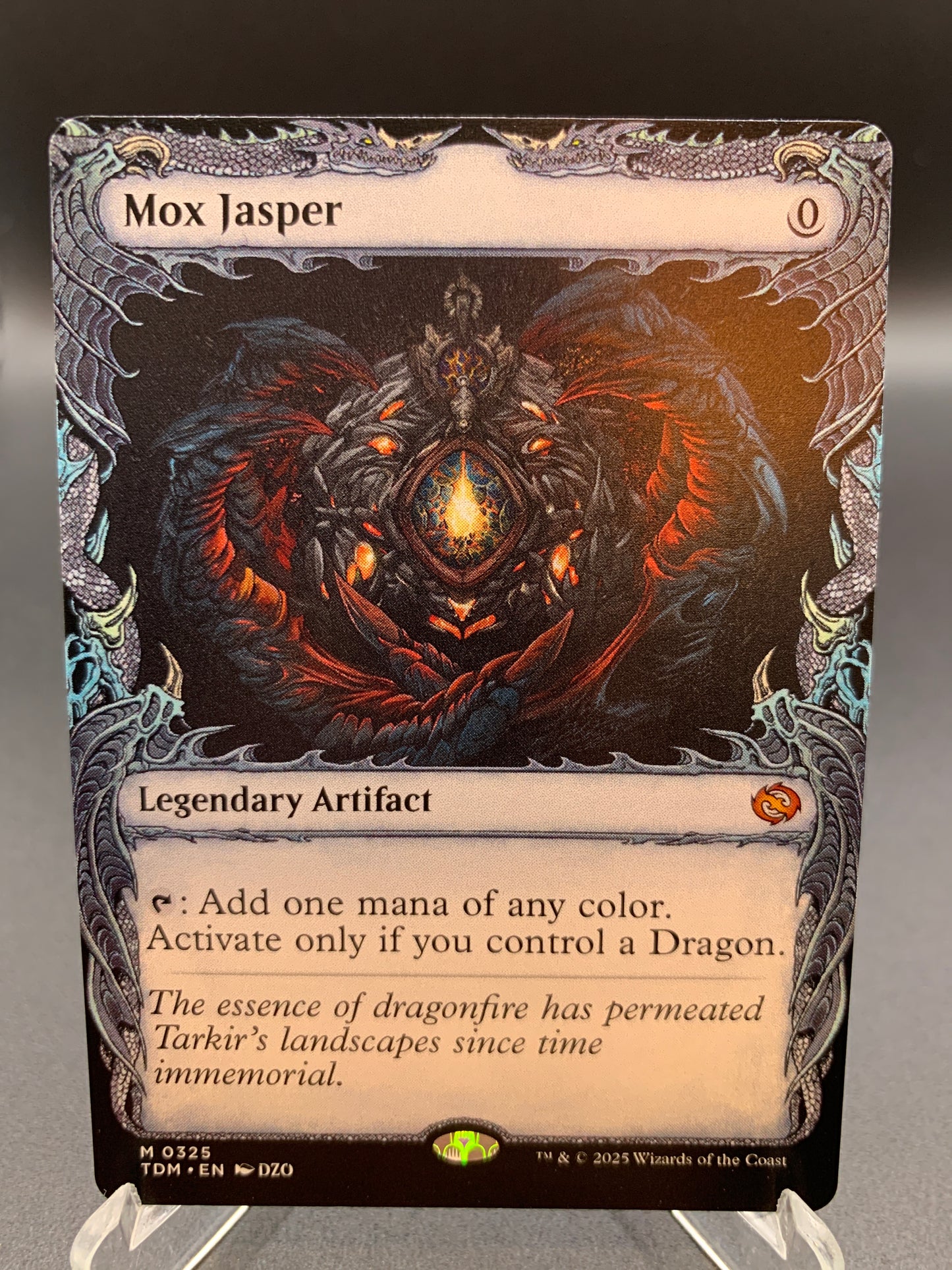 MTG TCG: Mox Jasper (Showcase) 0325 TDM: Tarkir, Dragonstorm