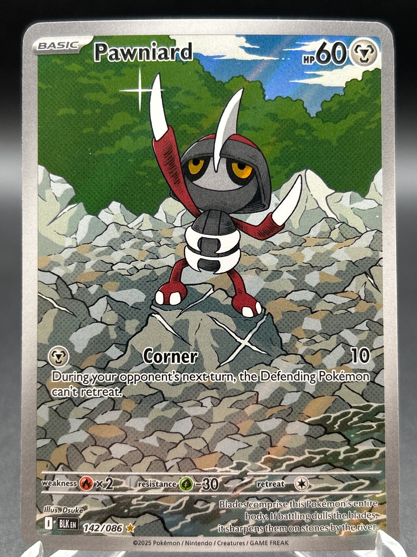 Pokémon TCG: 2025 Pawniard - 142/086 - SV: Black Bolt