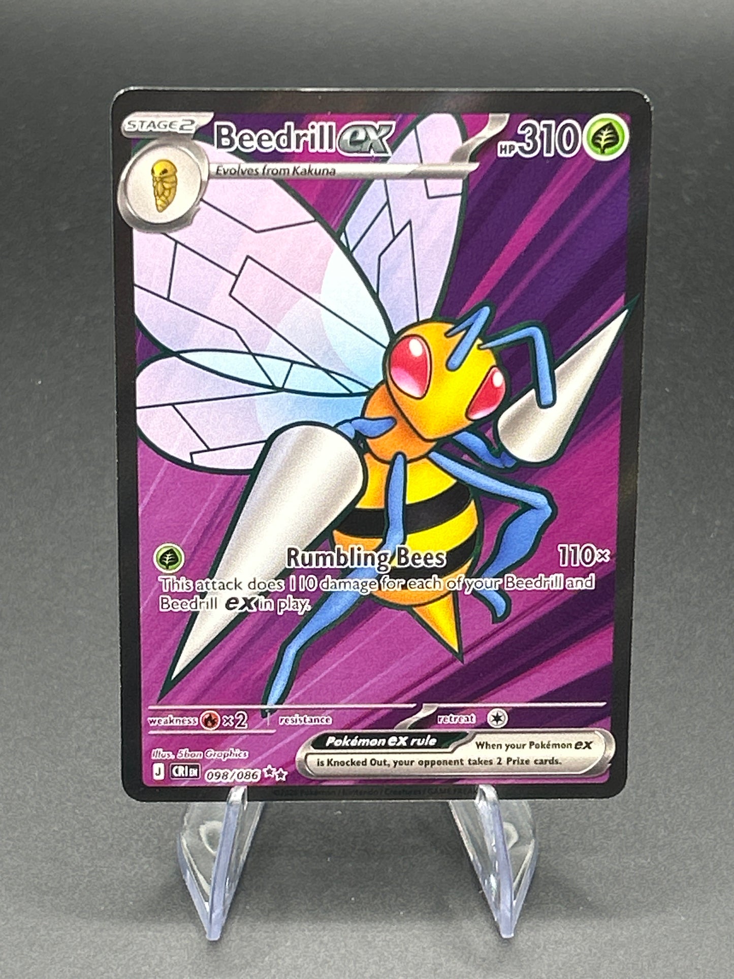 Pokémon TCG: Beedrill ex - 098/086 - Chaos Rising