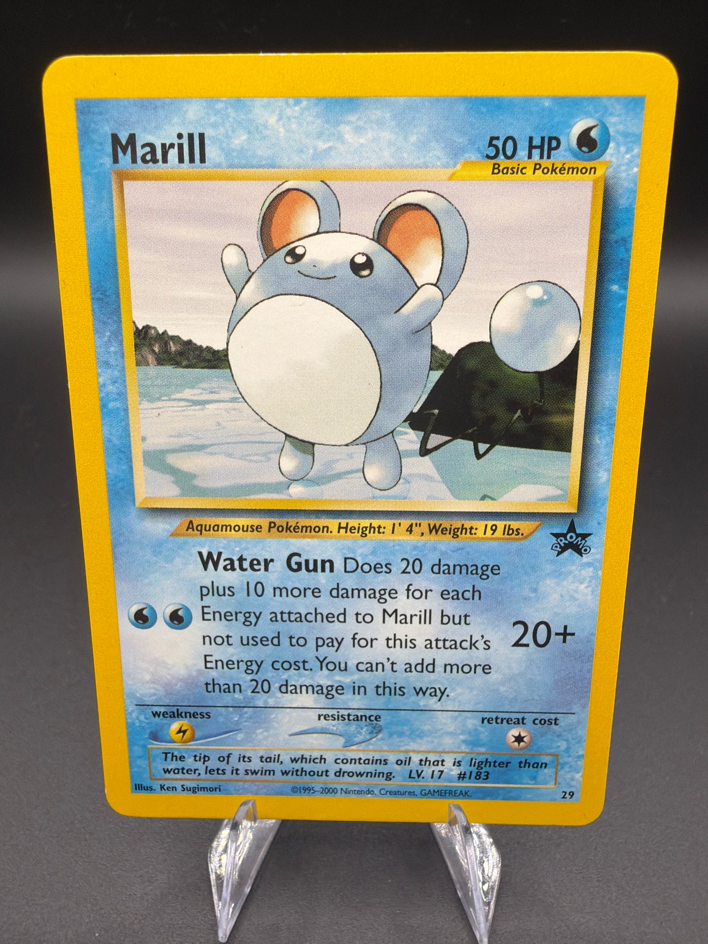 Pokémon TCG: 1999 Marill #29 Black Star Promo Non-Holo