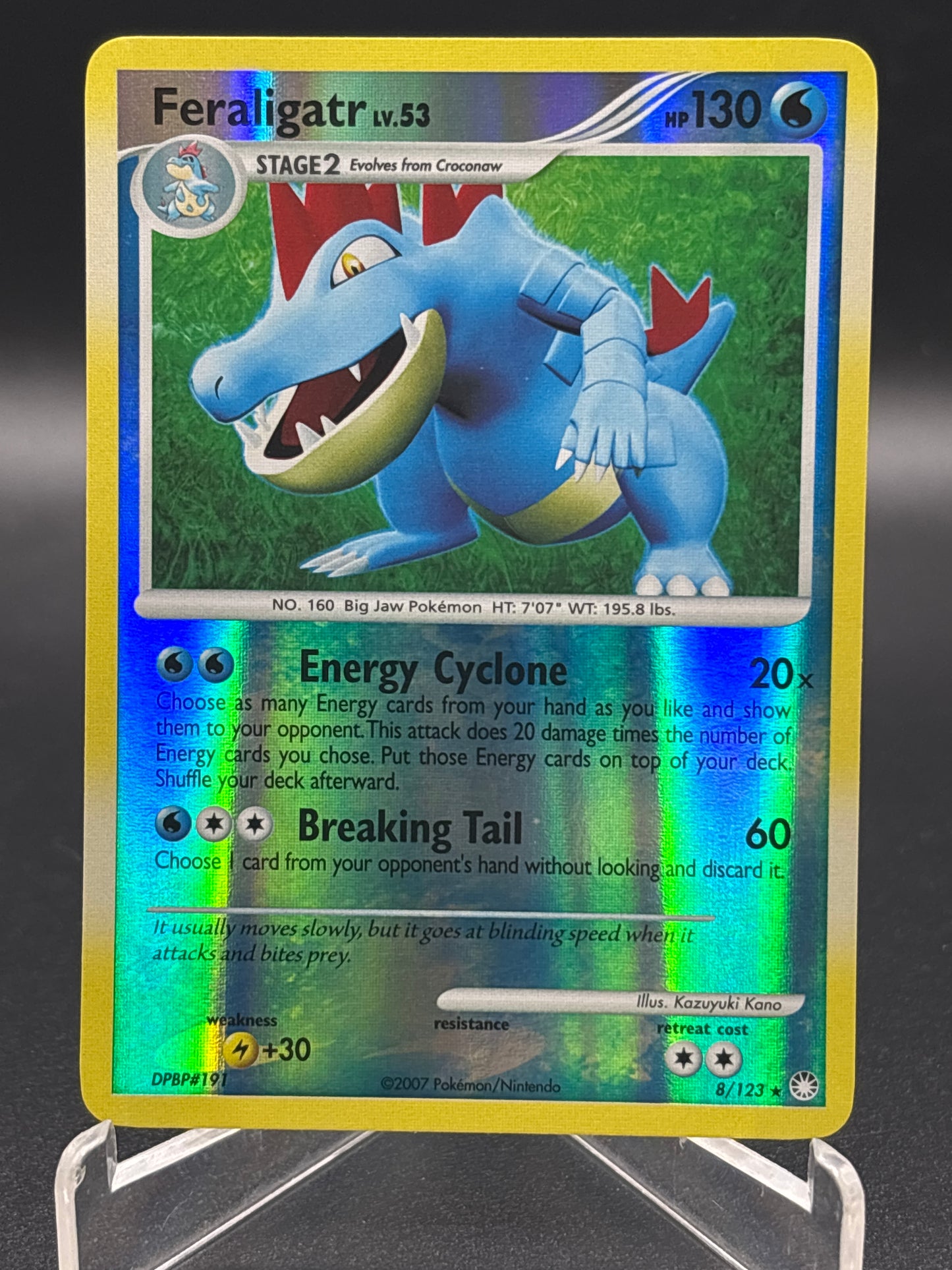 Pokémon TCG: 2007 Feraligatr 8/123 - Mysterious Treasures Reverse Holo