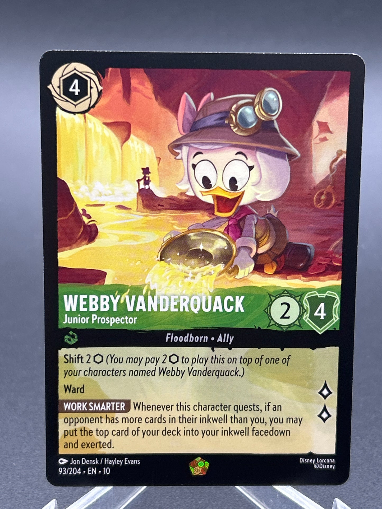 Disney Lorcana TCG: Webby Vanderquack 93/204 - Junior Prospector - Whispers in the Well