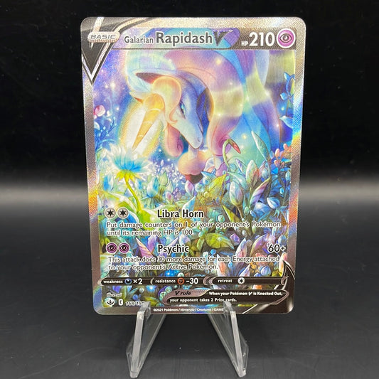 Pokémon TCG: 2021 Galarian Rapidash V 168/198 Chilling Reign Alt Art