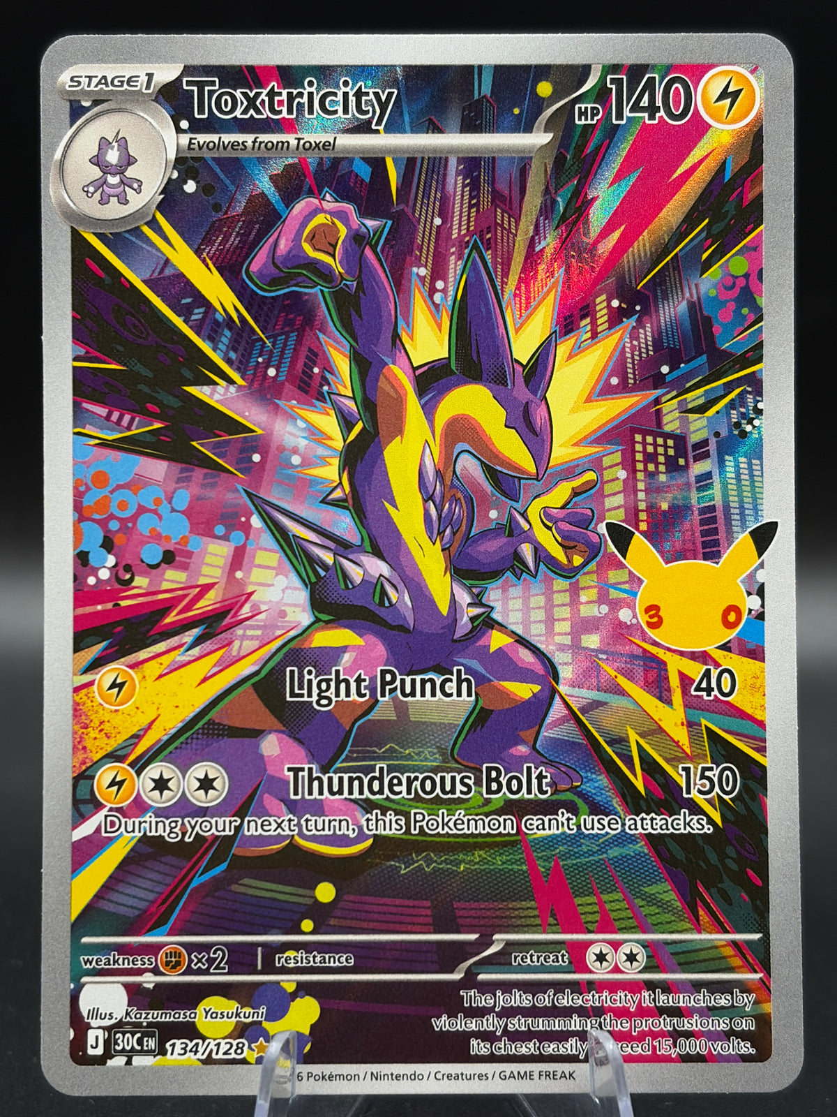 Pokémon TCG: 2026 Toxtricity - 134/128 - ME: 30th Celebration (30C)
