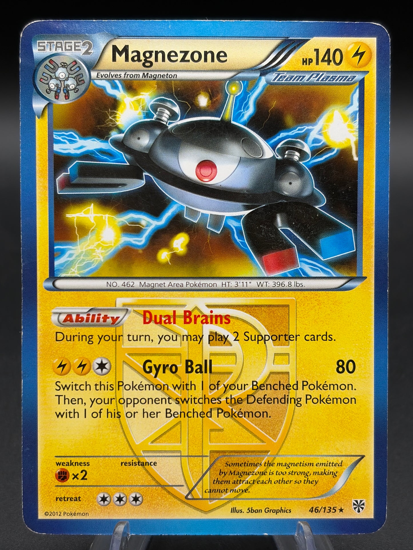 Pokémon TCG: 2012 Magnezone 46/135 BW: Plasma Storm Holo