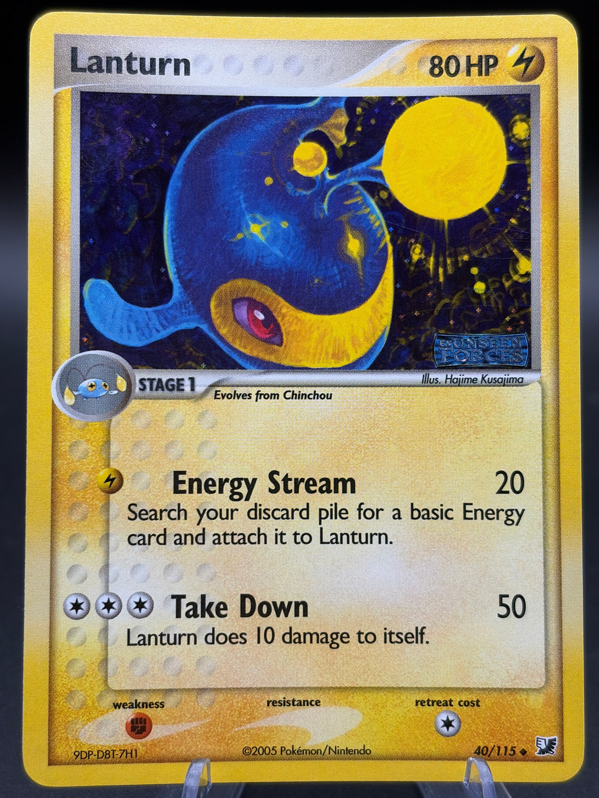 Pokémon TCG: 2005 Lanturn - EX Unseen Forces (UF) (Stamped)