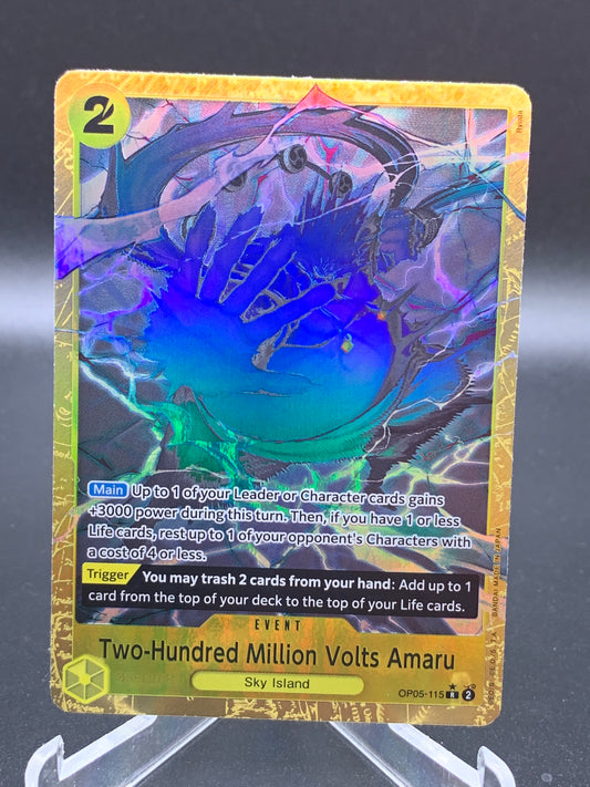 One Piece TCG: Two-Hundred Million Volts Amaru - Alternate Art - Premium Booster -The Best- op05-115