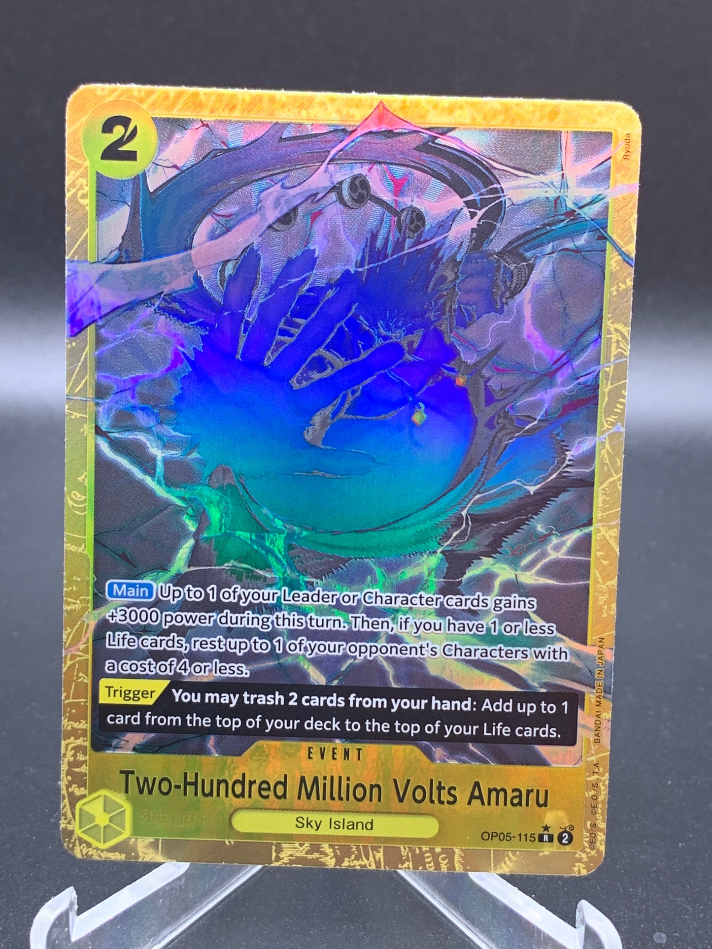 One Piece TCG: Two-Hundred Million Volts Amaru - Alternate Art - Premium Booster -The Best- op05-115