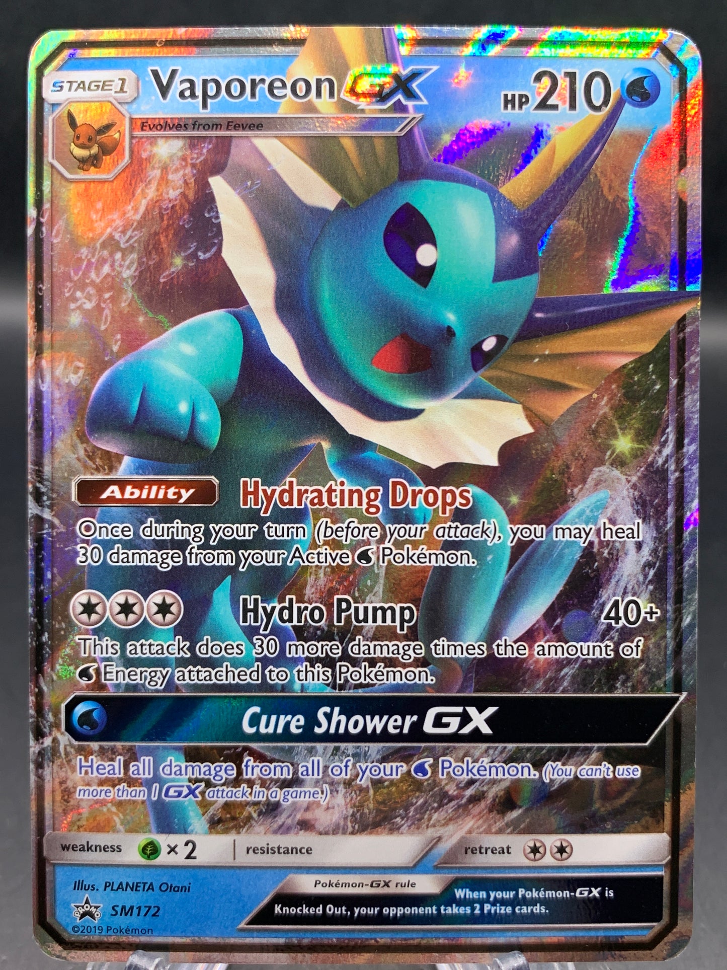 Pokémon TCG: 2019 Vaporeon Gx - SM172 - SM: Promos