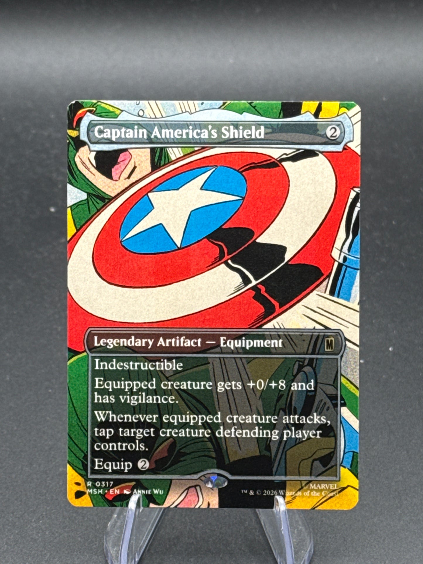 MTG TCG: Captain America's Shield (Borderless) (0317) - Marvel Super Heroes