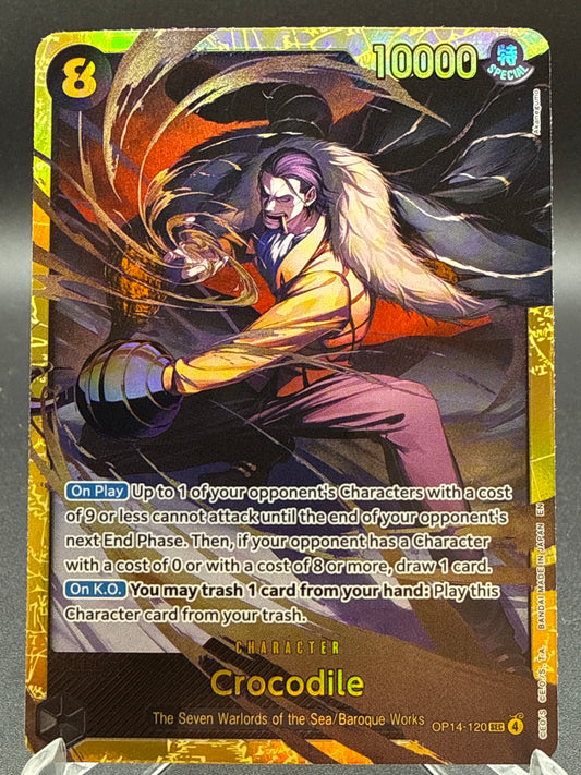 One Piece TCG: Crocodile - OP14-120 - The Azure Sea's Seven