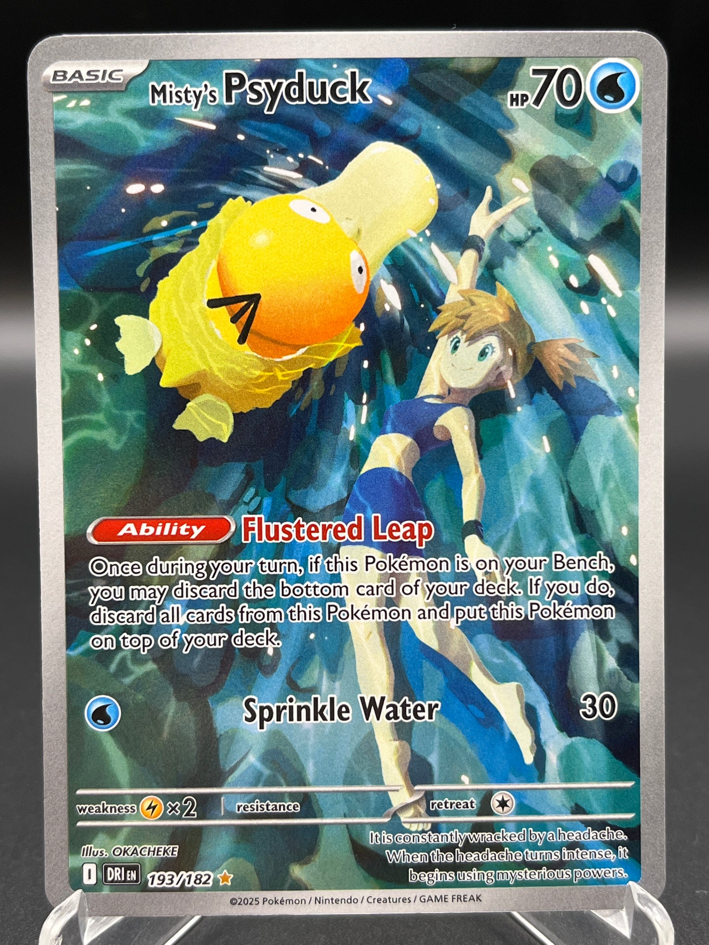 Pokémon TCG: 2025 Misty's Psyduck - 193/182 - SV: Destined Rivals