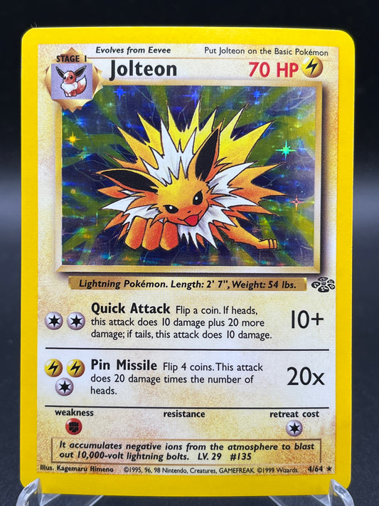 Pokémon TCG: 1999 Jolteon 4/64 Holo - Jungle (Lightly Played)