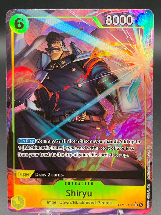 One Piece TCG: Shiryu (Full Art) - The Time of Battle (OP16)