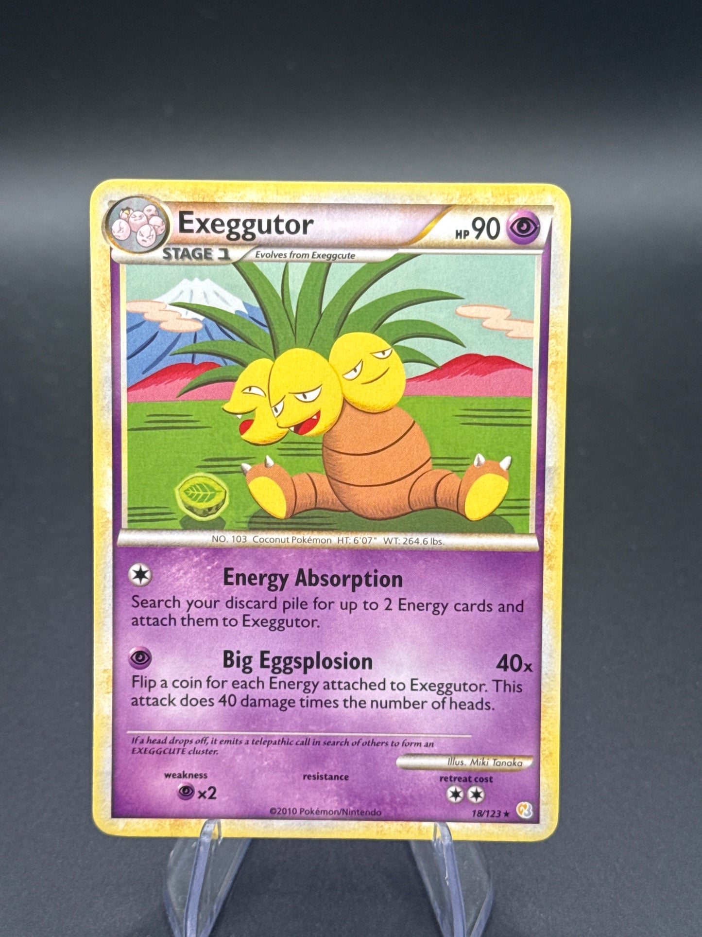 Pokémon TCG: 2010 Exeggutor 18/123  - HeartGold SoulSilver