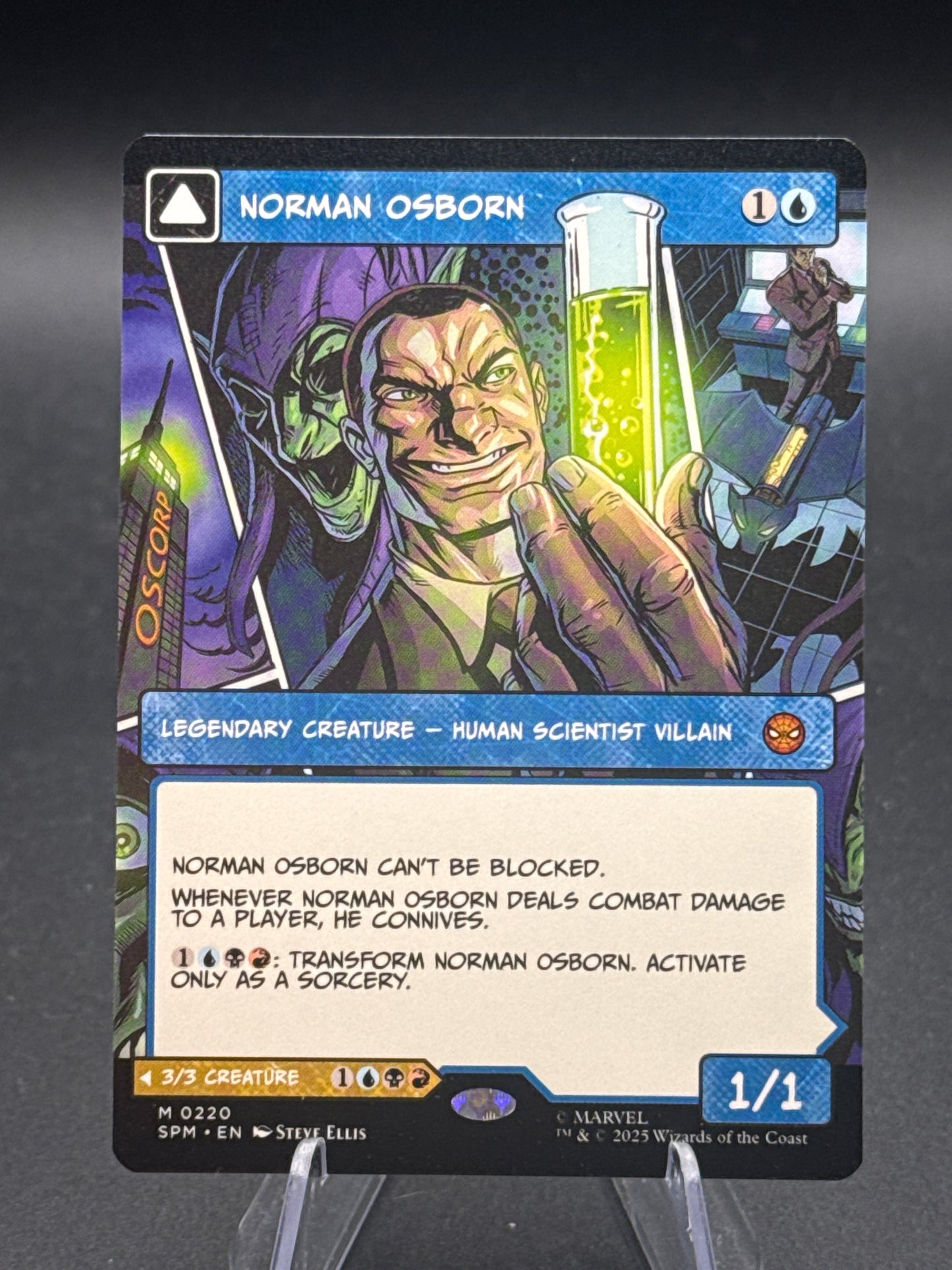 MTG TCG: Norman Osborn M 0220 (Borderless) - Marvel's Spider-Man (SPM)