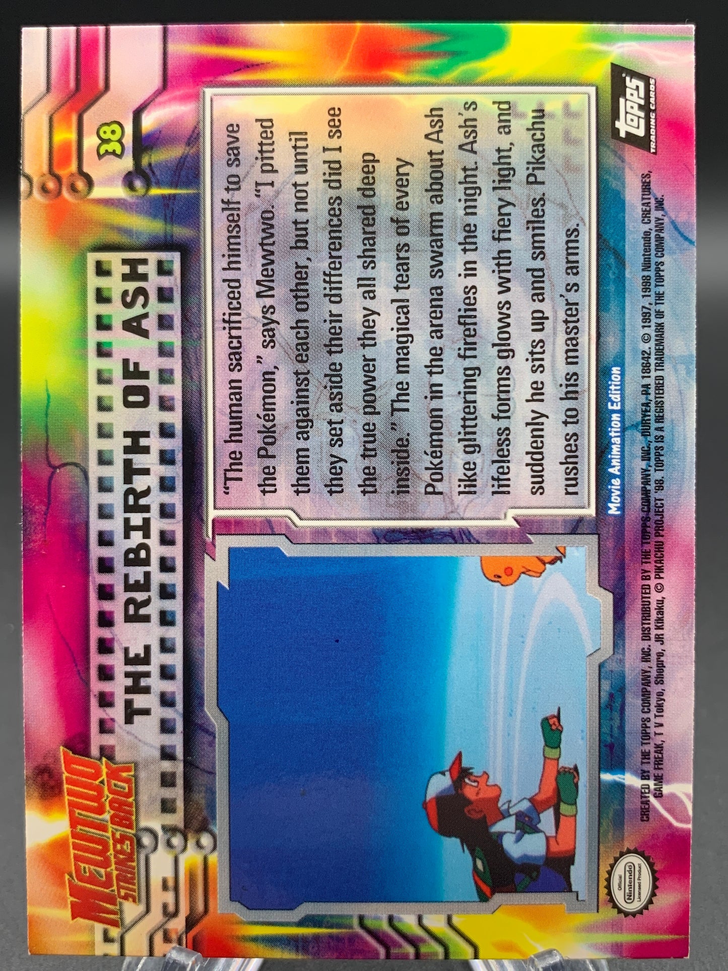 Pokémon TCG: Topps Pokémon The Rebirth of Ash - #38 - Mewtwo Strikes Back Movie Animation Edition