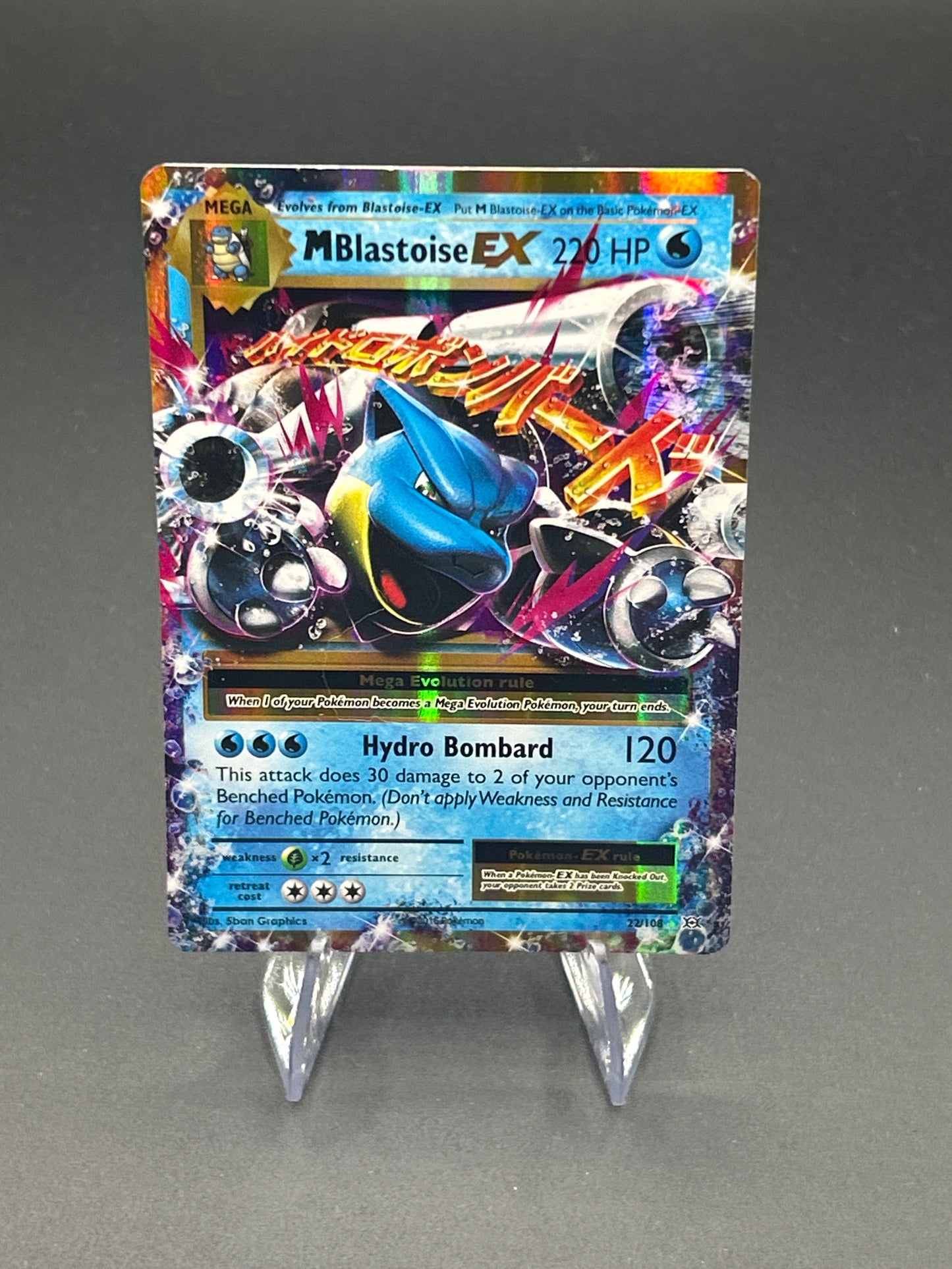 Pokémon TCG: 2016 M Blastoise EX - 22/108 - XY: Evolutions (HP)
