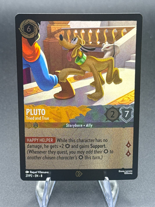 Lorcana TCG: Pluto 27/P2 - Tried and True - Disney Lorcana Promo Cards