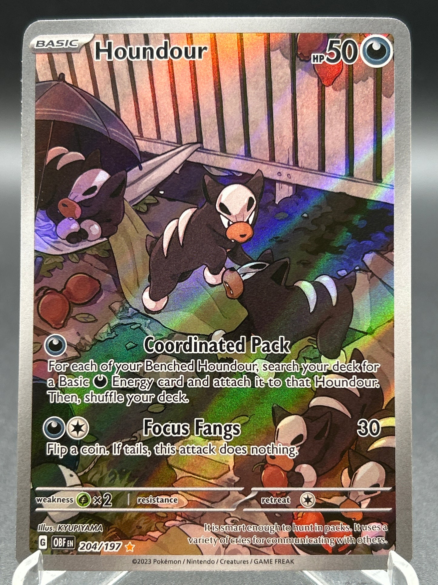 Pokémon TCG: 2023 Houndour - 204/197 - SV: Obsidian Flames