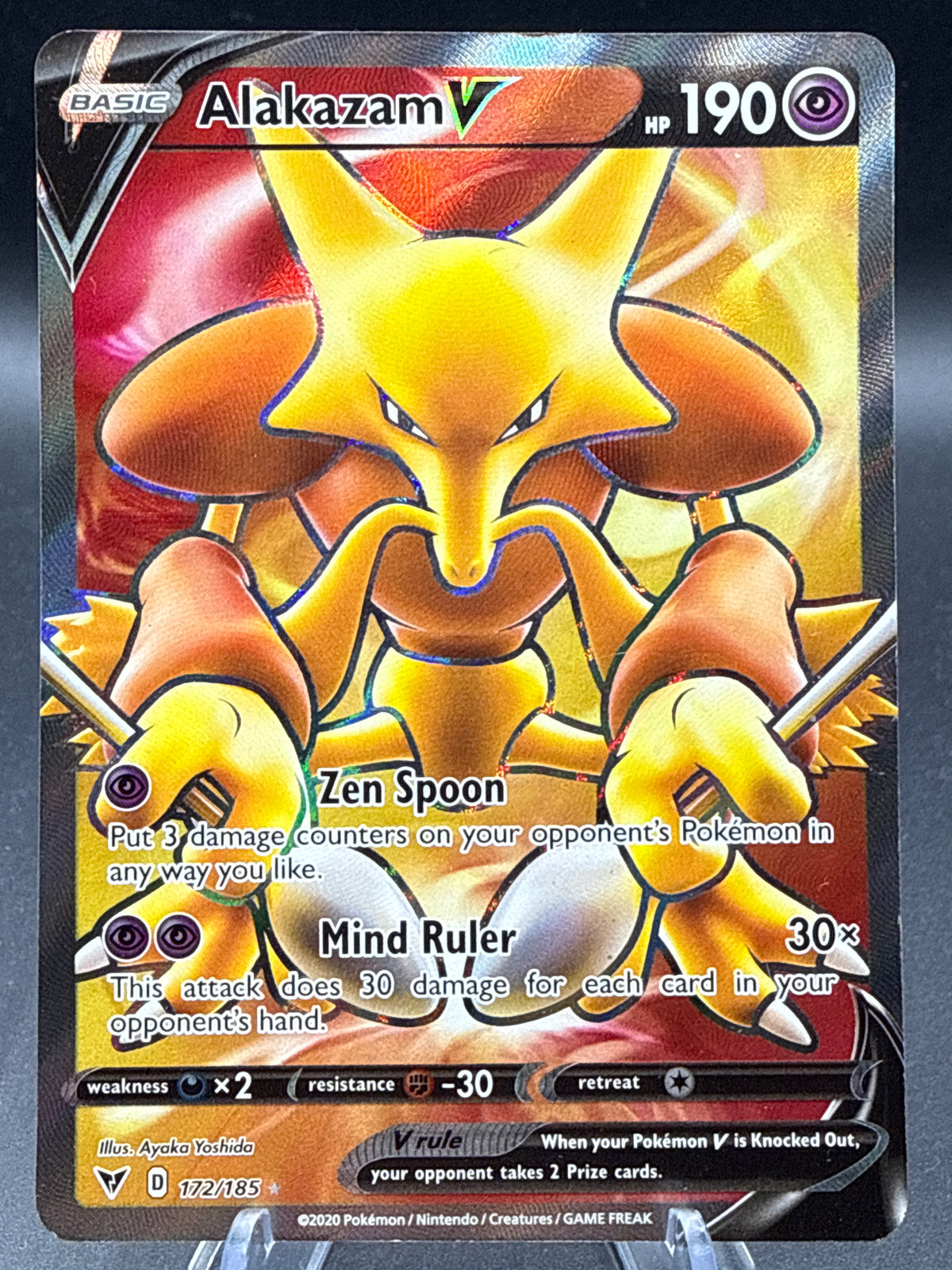 Pokémon TCG: 2020 Alakazam V - 172/185 - SWSH: Vivid Voltage
