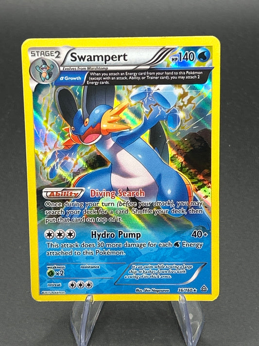 Pokémon TCG: 2014 Swampert 36/160 - XY Primal Clash - Reverse Foil - DMG