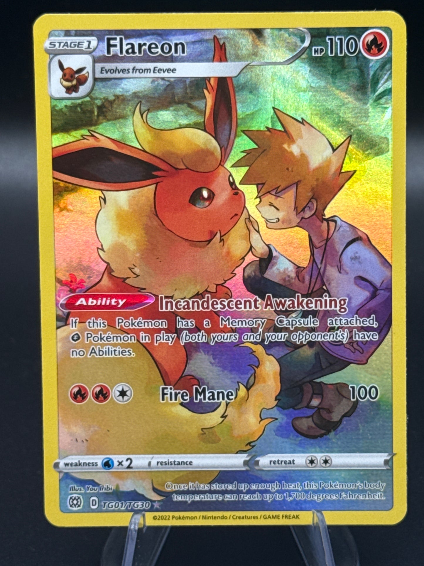Pokémon TCG: 2022 Flareon - TG01/TG30 - SWSH: Brilliant Stars Trainer Gallery