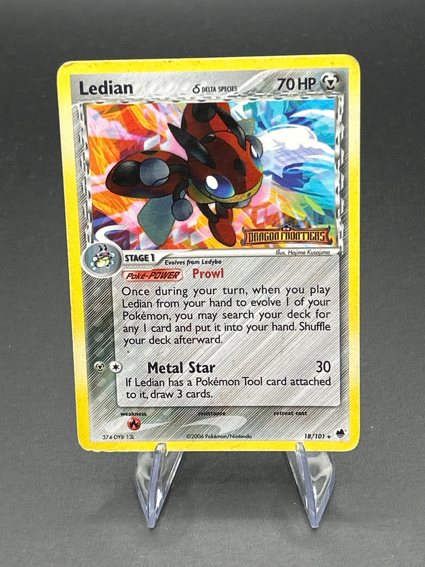 Pokémon TCG: 2006 Light Ledian (Delta Species) - Dragon Frontiers - DMG