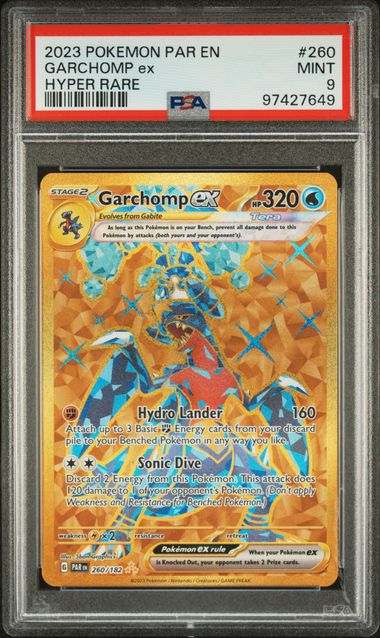 PSA 9 Pokemon TCG: Garchomp ex 260/182 S&V: Paradox Rift