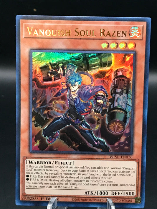 Yu-Gi-Oh! TCG: Vanquish Soul Razen 1st Edition WISU-EN016 Wild Survivors