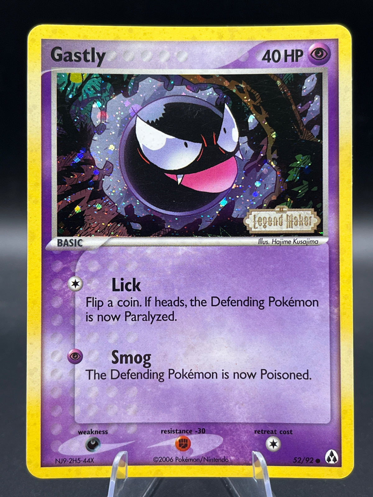 Pokémon TCG: 2006 Gastly 52/92 EX: Legend Maker