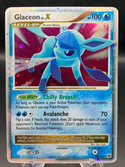 Pokémon TCG: 2008 Glaceon LV.X - 98/100 - Majestic Dawn