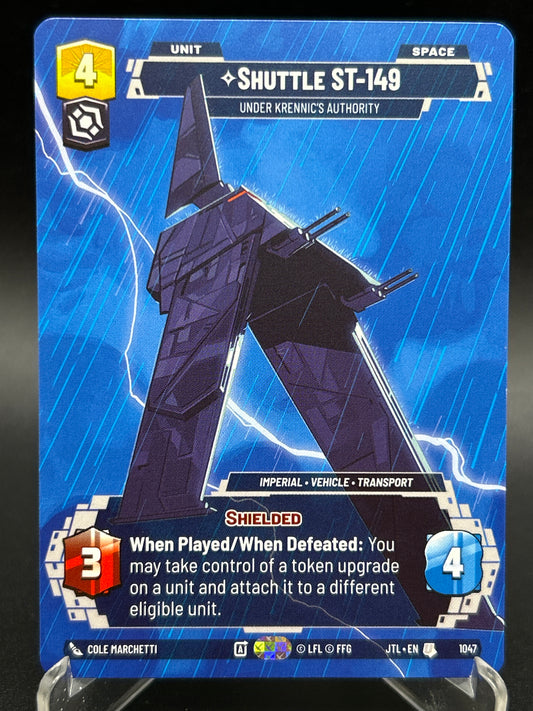 Star Wars TCG: Shuttle ST-149 Under Krennic's Authority (Prestige) 1047 - Jump to Lightspeed (JTL)