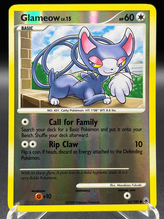 Pokémon TCG: 2008 Glameow Lv. 15 65/100 - Majestic Dawn