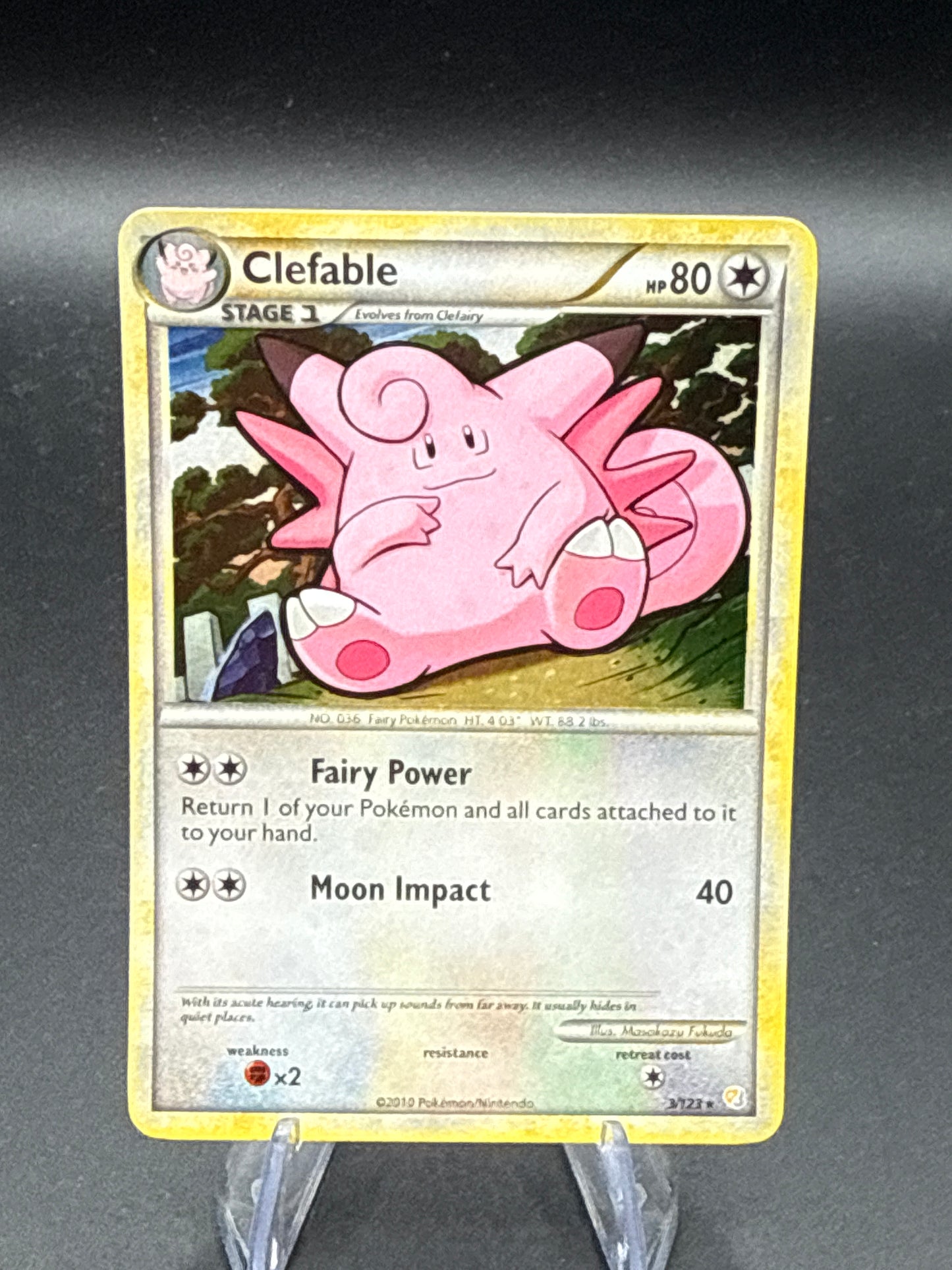 Pokémon TCG: 2010 Clefable 3/123 - HeartGold SoulSilver - Holo