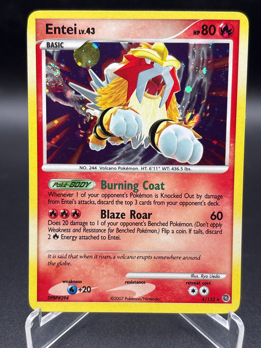 Pokémon TCG: 2007 Entei 4/132 Secret Wonders Holo
