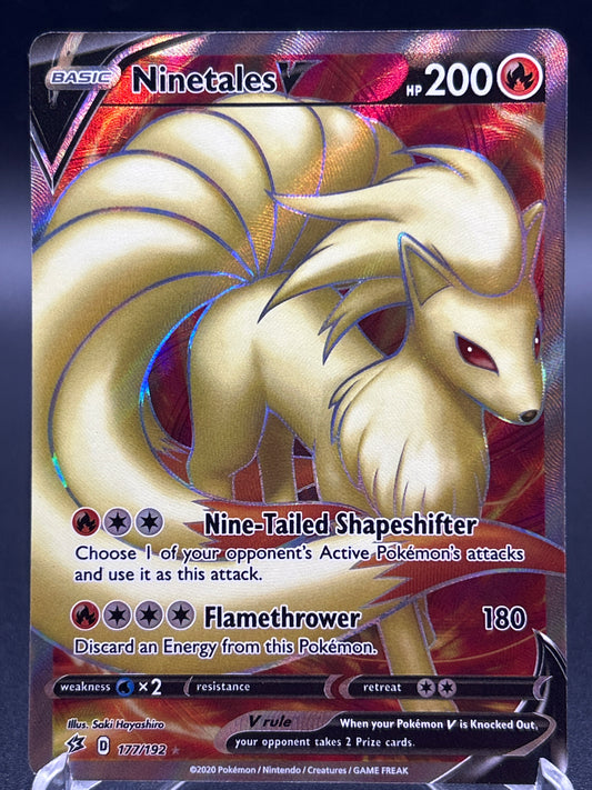 Pokémon TCG: 2020 Ninetles V 177/192 SWSH: Rebel Clash