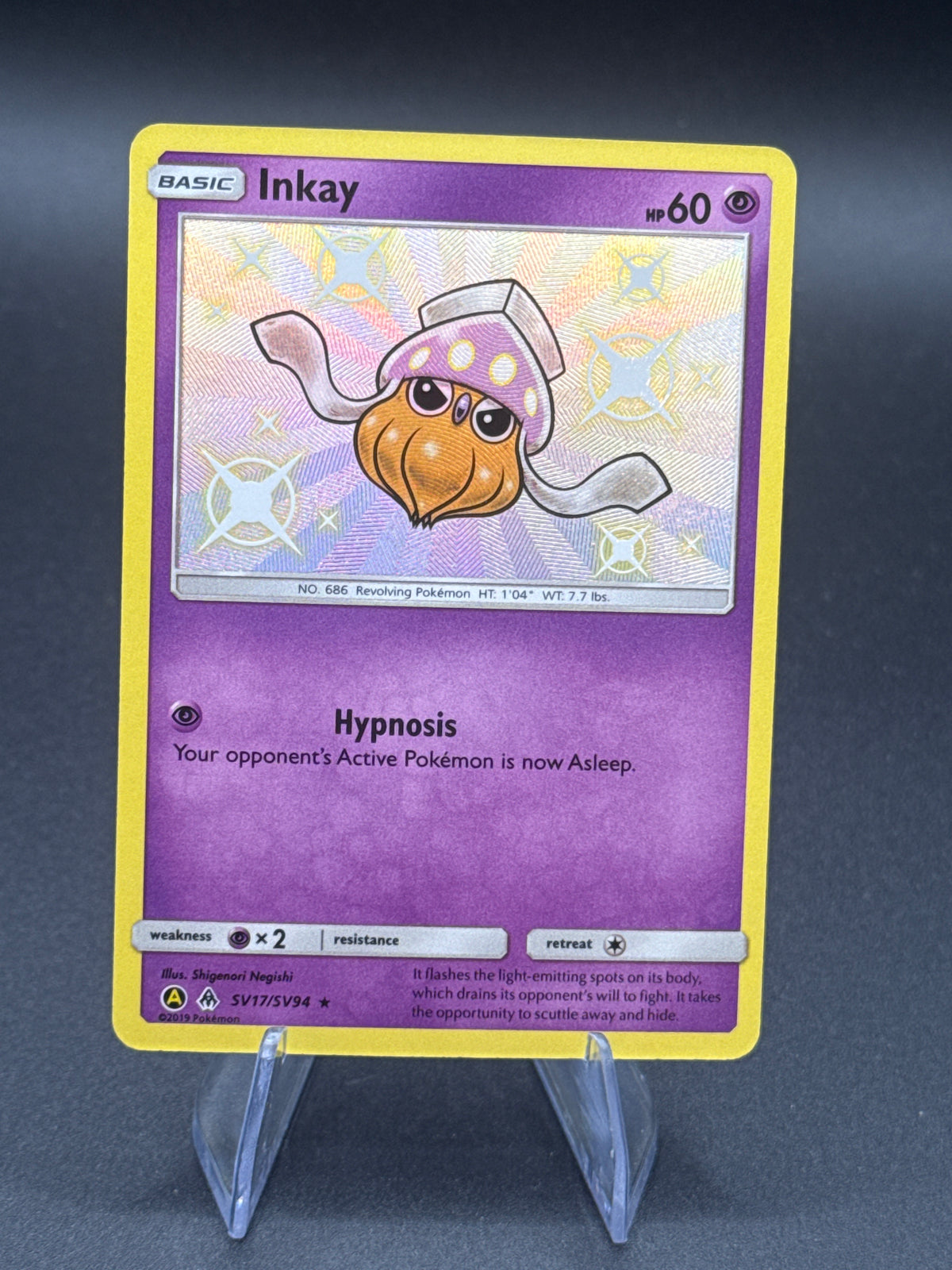 Pokémon TCG: 2021 Inkay SV17/SV94  - Shining Fates: Shiny Vault