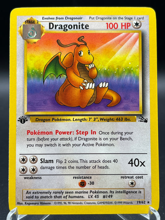 Pokémon TCG: 1999 Dragonite 19/62 - 1st Edition Fossil